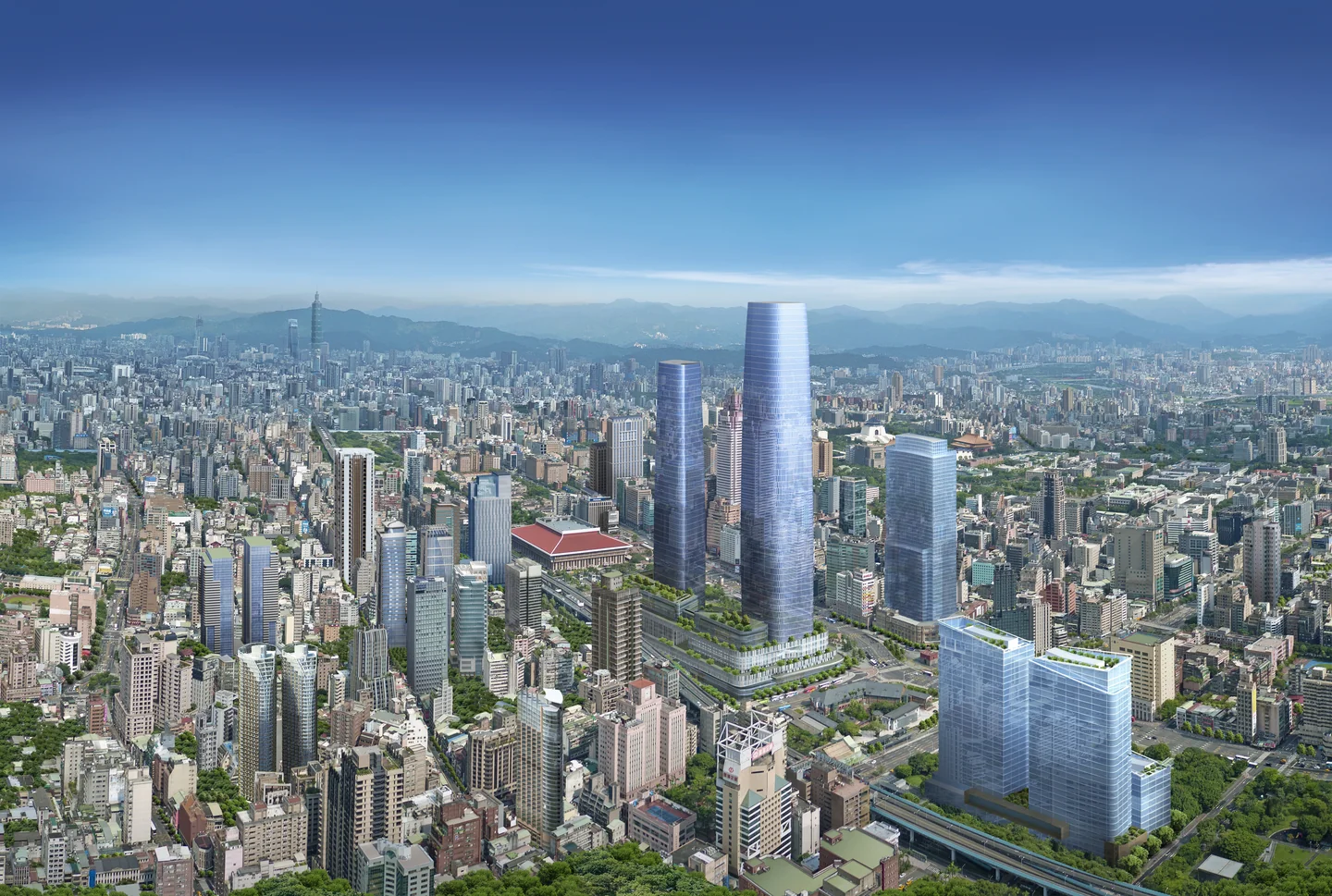 台北雙星及西區門戶計畫景觀合成