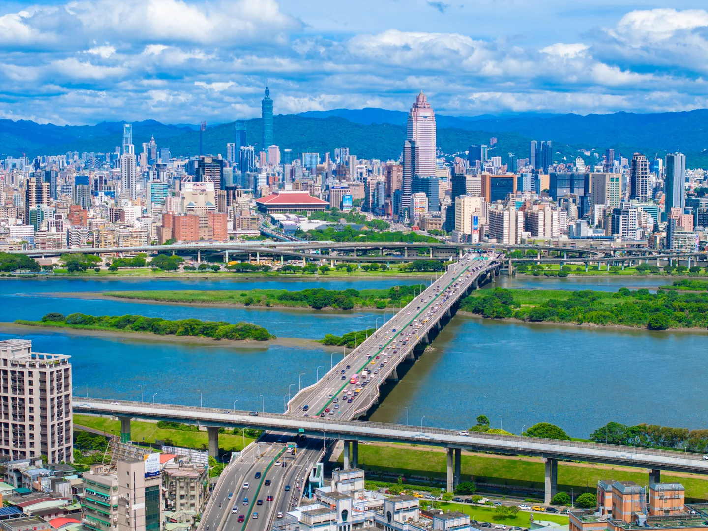 忠孝橋串聯台北城市天際線